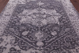 Grey Persian Fine Serapi Hand Knotted Wool Rug - 7' 11" X 10' 2" - Golden Nile