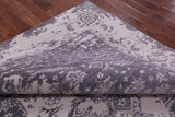 Grey Persian Fine Serapi Hand Knotted Wool Rug - 7' 11" X 10' 2" - Golden Nile