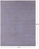 Contemporary Hand Knotted Wool & Silk Rug - 7' 9" X 10' 0" - Golden Nile