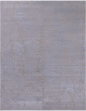 SUPER SALE Contemporary Hand Knotted Wool & Silk Rug - 7' 9" X 10' 0"