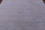 Contemporary Hand Knotted Wool & Silk Rug - 7' 9" X 10' 0" - Golden Nile