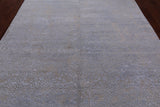 SUPER SALE Contemporary Hand Knotted Wool & Silk Rug - 7' 9" X 10' 0"
