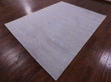 Contemporary Hand Knotted Wool & Silk Rug - 7' 9" X 10' 0" - Golden Nile