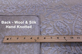 Contemporary Hand Knotted Wool & Silk Rug - 7' 9" X 10' 0" - Golden Nile
