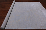 SUPER SALE Contemporary Hand Knotted Wool & Silk Rug - 7' 9" X 10' 0"