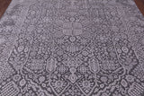 Grey Persian Tabriz Handmade Wool & Silk Rug - 7' 11" X 9' 11" - Golden Nile