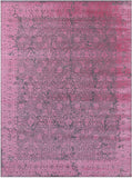 Grey Persian Tabriz Hand Knotted Wool & Silk Rug - 7' 10" X 10' 5" - Golden Nile