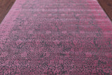 Grey Persian Tabriz Hand Knotted Wool & Silk Rug - 7' 10" X 10' 5" - Golden Nile