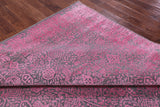 Grey Persian Tabriz Hand Knotted Wool & Silk Rug - 7' 10" X 10' 5" - Golden Nile