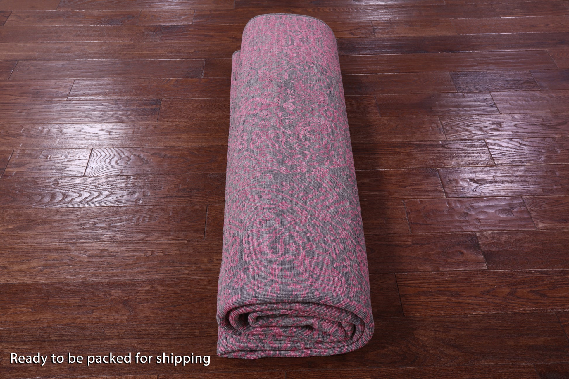 Grey Persian Tabriz Hand Knotted Wool & Silk Rug - 7' 10" X 10' 5" - Golden Nile