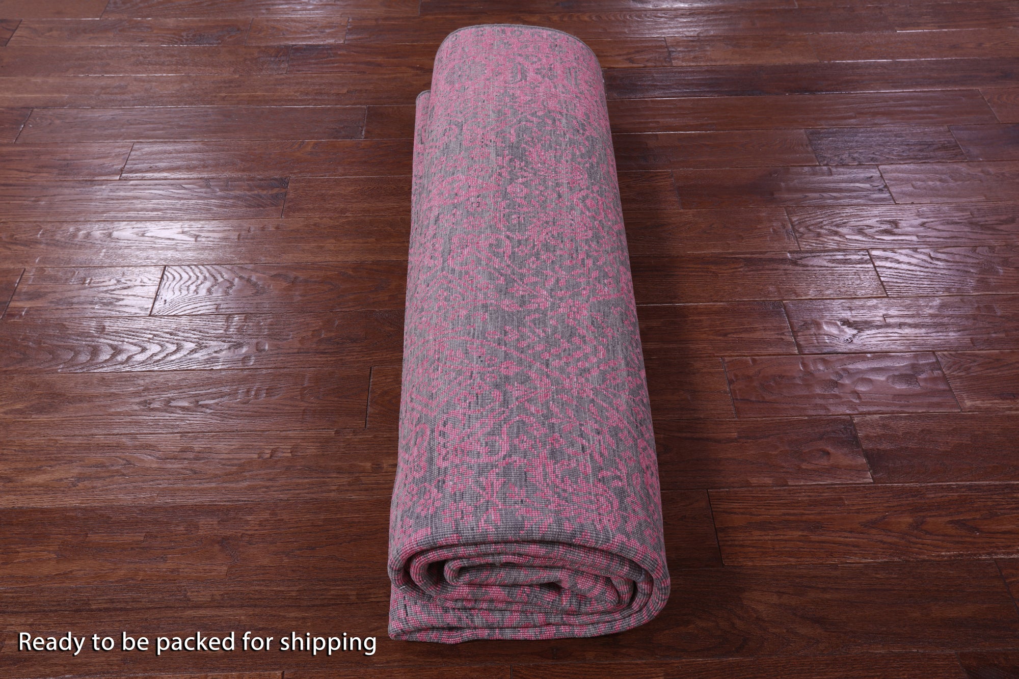 Grey Persian Tabriz Hand Knotted Wool & Silk Rug - 7' 10" X 10' 5" - Golden Nile