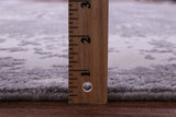 Grey Persian Fine Serapi Hand Knotted Wool Rug - 7' 11" X 10' 1" - Golden Nile