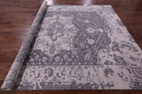 Grey Persian Fine Serapi Hand Knotted Wool Rug - 7' 11" X 10' 1" - Golden Nile