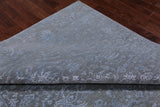 Grey Persian Fine Serapi Hand Knotted Wool & Silk Rug - 8' 1" X 10' 2"