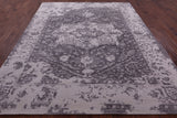 Grey Persian Fine Serapi Hand Knotted Wool Rug - 8' 0" X 10' 1" - Golden Nile