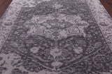 Grey Persian Fine Serapi Hand Knotted Wool Rug - 8' 0" X 10' 1" - Golden Nile