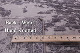 Grey Persian Fine Serapi Hand Knotted Wool Rug - 8' 0" X 10' 1" - Golden Nile