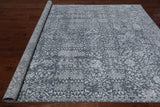 Grey Persian Tabriz Handmade Wool & Silk Rug - 8' 0" X 10' 0"