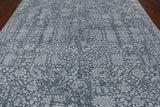 Grey Persian Tabriz Handmade Wool & Silk Rug - 8' 0" X 10' 0"