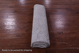 Grey Persian Tabriz Hand Knotted Wool & Silk Rug - 8' 1" X 10' 0" - Golden Nile