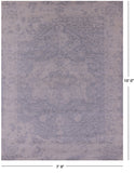 Silver Persian Fine Serapi Hand Knotted Wool Rug - 7' 9" X 10' 0" - Golden Nile