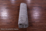 Grey Contemporary Handmade Wool & Silk Rug - 7' 11" X 9' 10" - Golden Nile