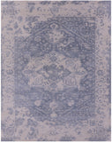 Grey Persian Fine Serapi Handmade Wool Rug - 7' 10" X 9' 11" - Golden Nile