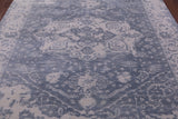 Grey Persian Fine Serapi Handmade Wool Rug - 7' 10" X 9' 11" - Golden Nile