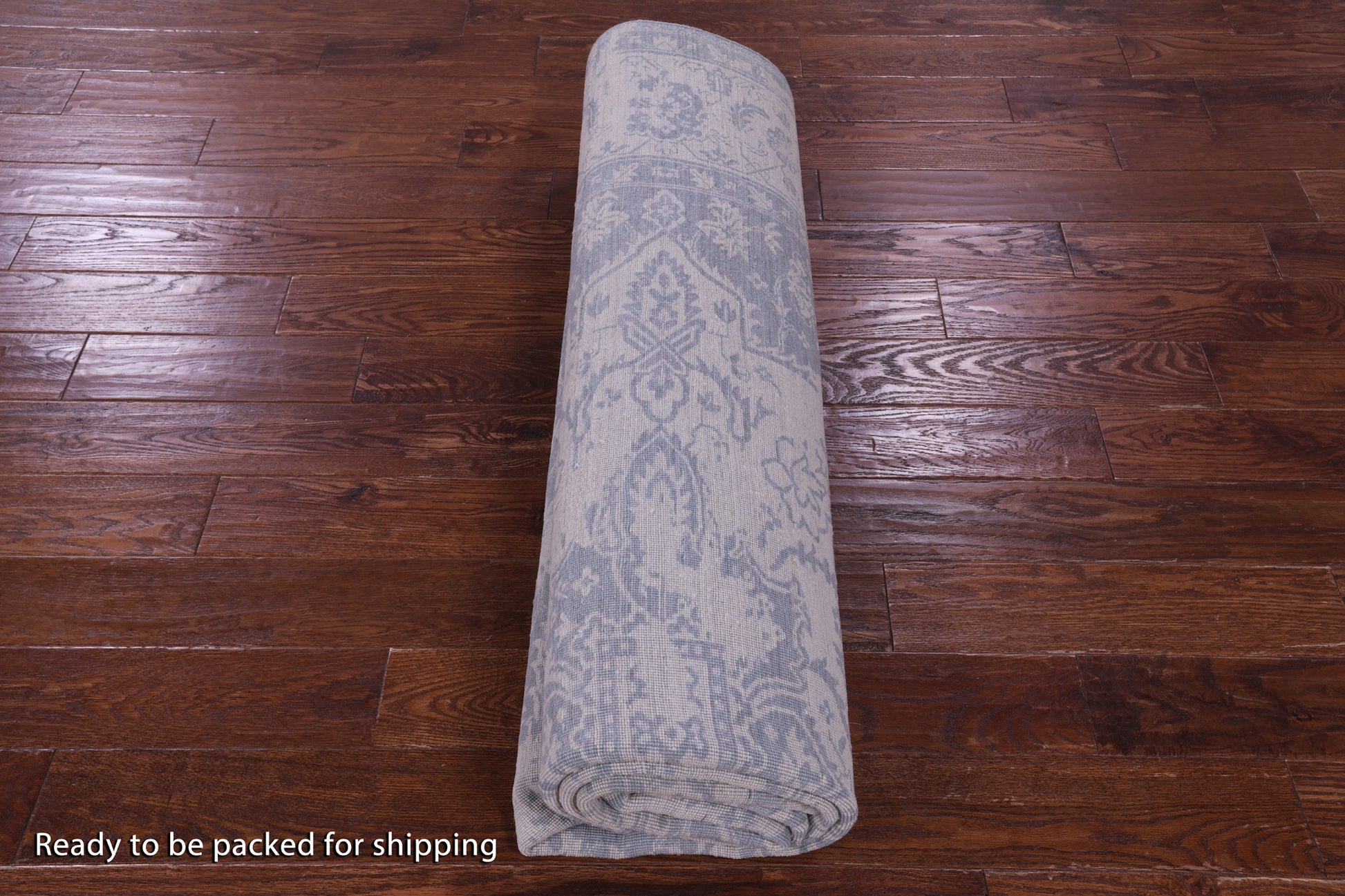 Grey Persian Fine Serapi Handmade Wool Rug - 7' 10" X 9' 11" - Golden Nile