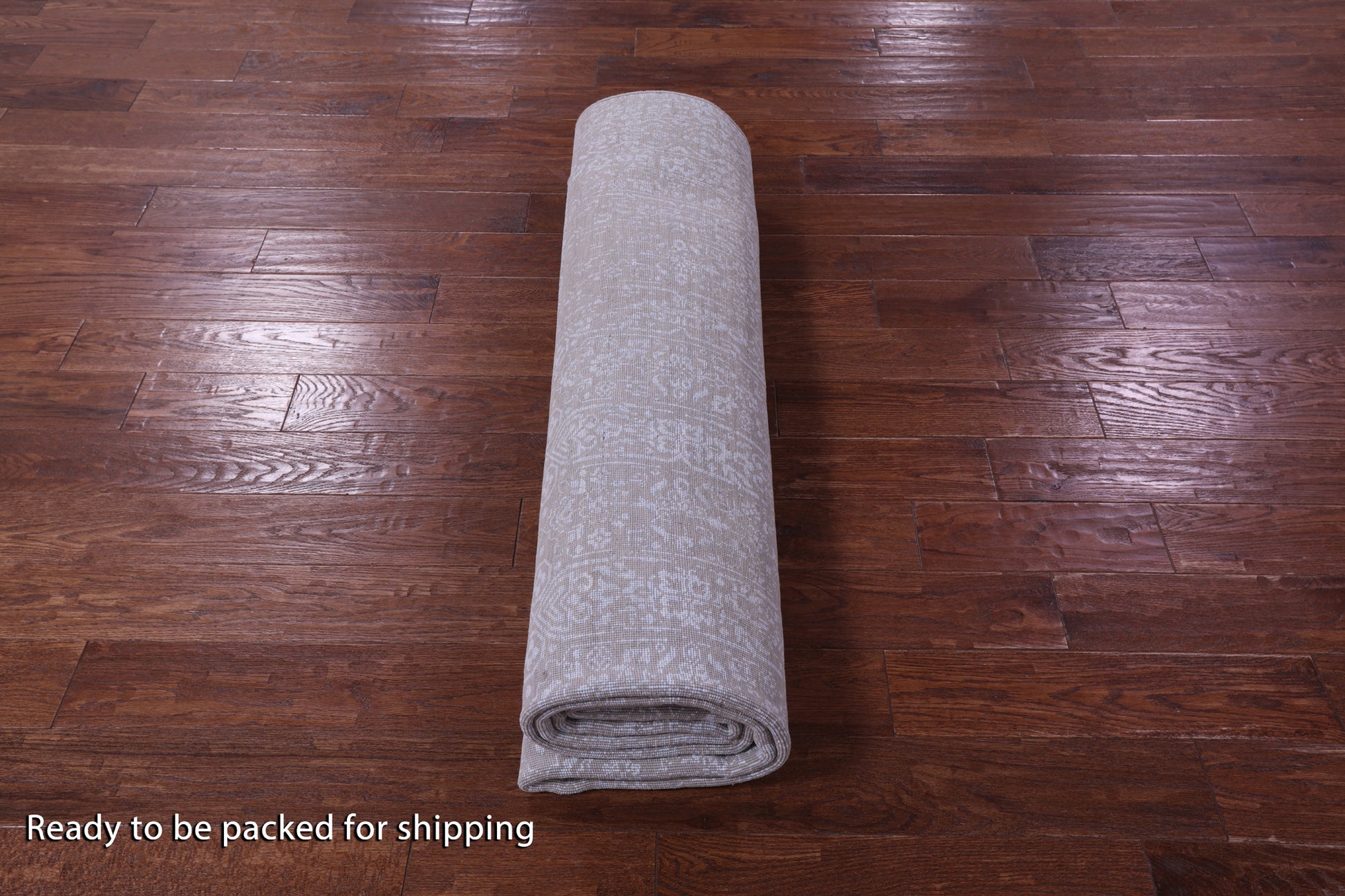 Grey Contemporary Handmade Wool & Silk Rug - 7' 11" X 9' 9" - Golden Nile