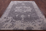 Grey Persian Fine Serapi Handmade Wool Rug - 7' 10" X 9' 8" - Golden Nile