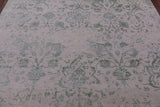 Ivory Persian Tabriz Hand Knotted Wool & Silk Rug - 7' 9" X 10' 2" - Golden Nile