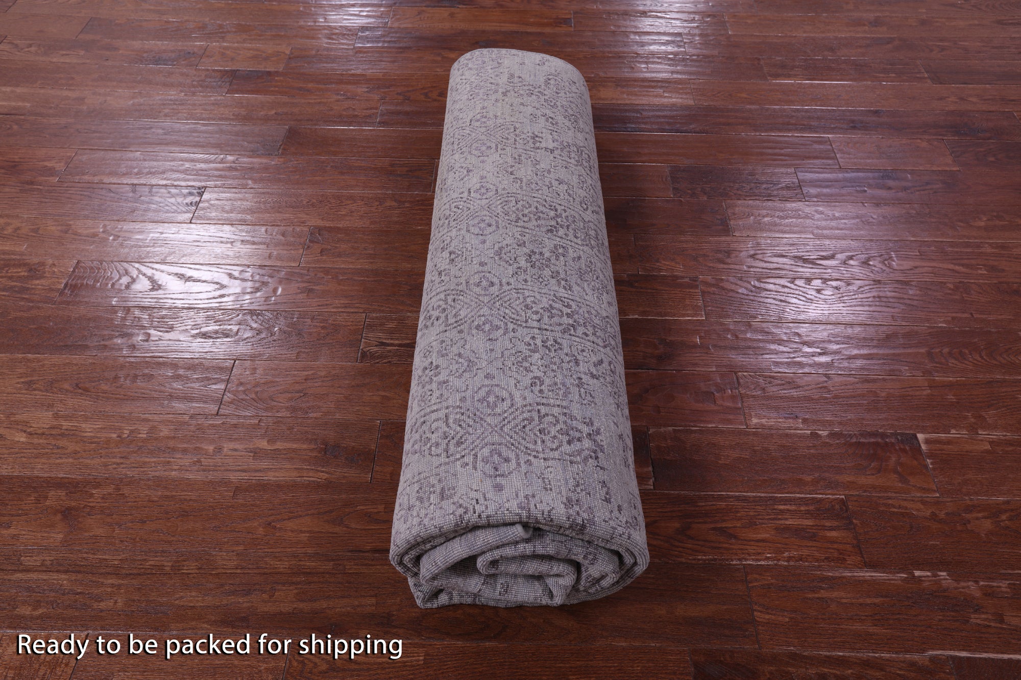 Grey Persian Hand Knotted Wool & Silk Rug - 7' 11" X 10' 2" - Golden Nile