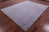 Grey Persian Hand Knotted Wool & Silk Rug - 7' 11" X 10' 2" - Golden Nile