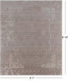 Persian Tabriz Hand Knotted Wool & Silk Rug - 8' 1" X 9' 10"