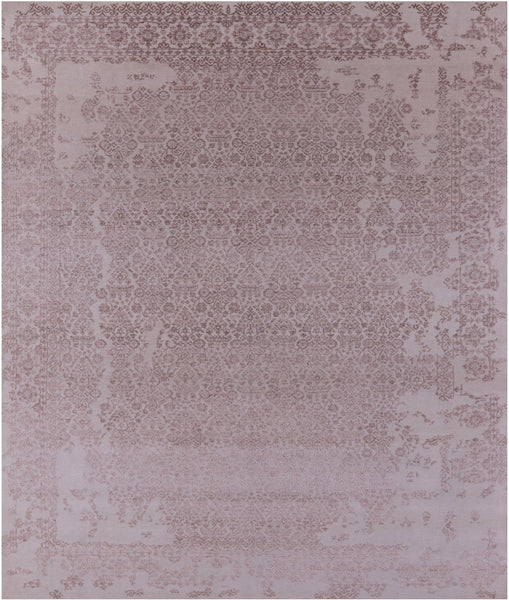 Persian Tabriz Hand Knotted Wool & Silk Rug - 8' 1" X 9' 10" - Golden Nile