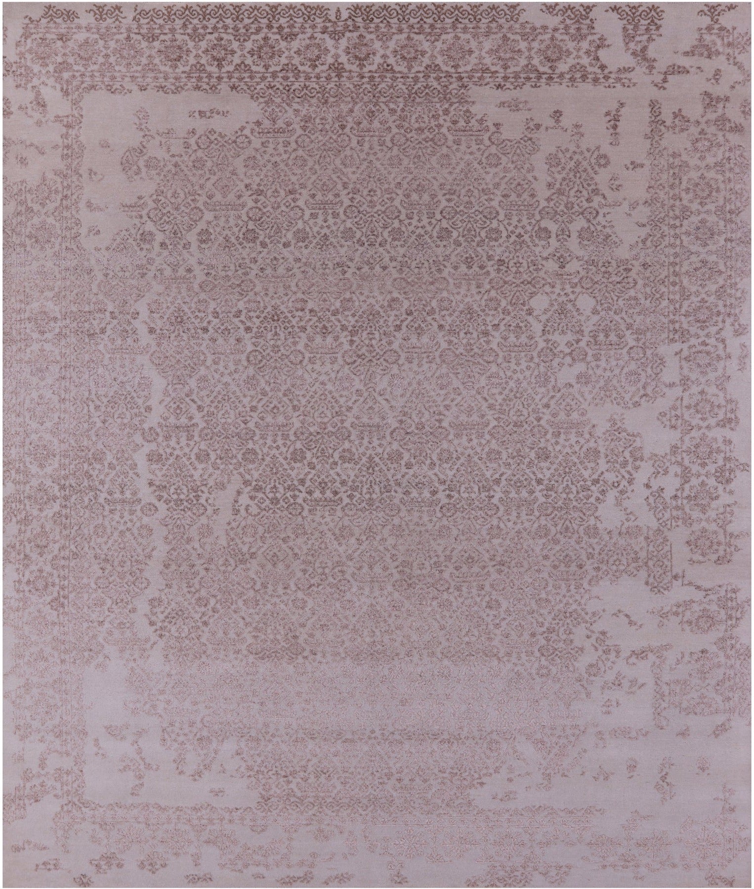 Persian Tabriz Hand Knotted Wool & Silk Rug - 8' 1" X 9' 10" - Golden Nile