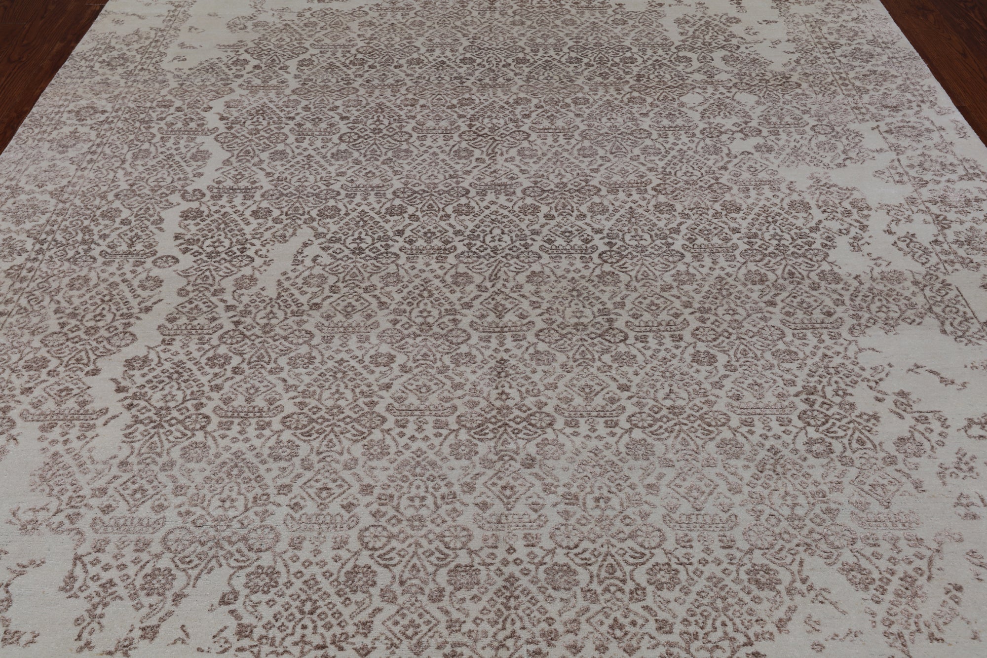 Persian Tabriz Hand Knotted Wool & Silk Rug - 8' 1" X 9' 10"