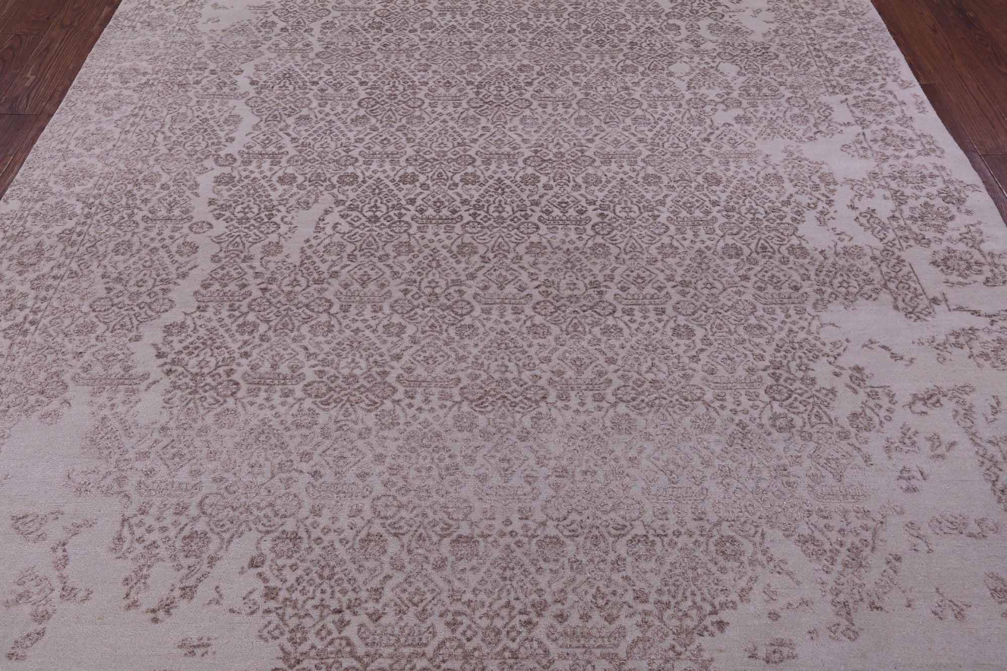 Persian Tabriz Hand Knotted Wool & Silk Rug - 8' 1" X 9' 10" - Golden Nile