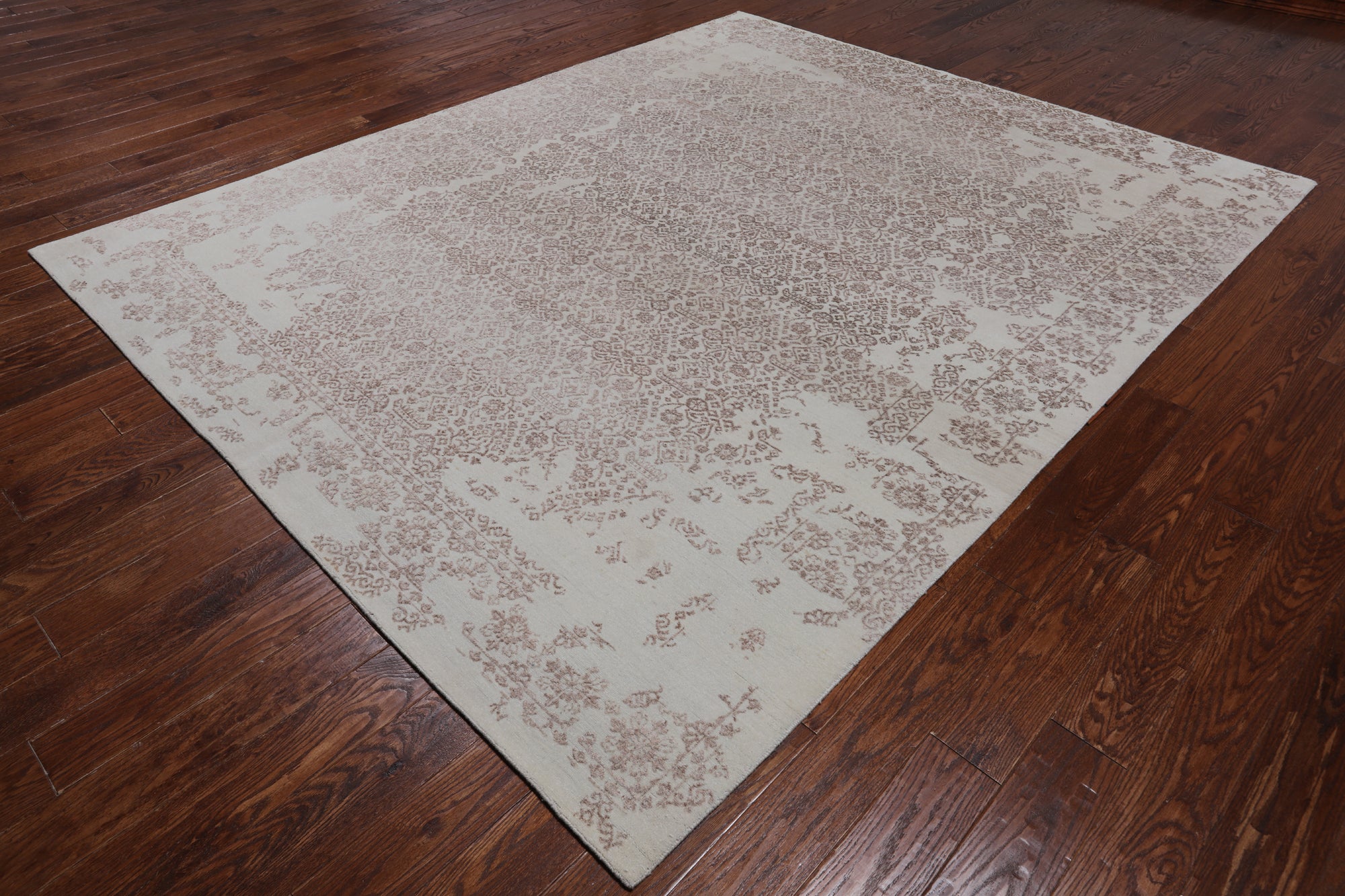 Persian Tabriz Hand Knotted Wool & Silk Rug - 8' 1" X 9' 10"
