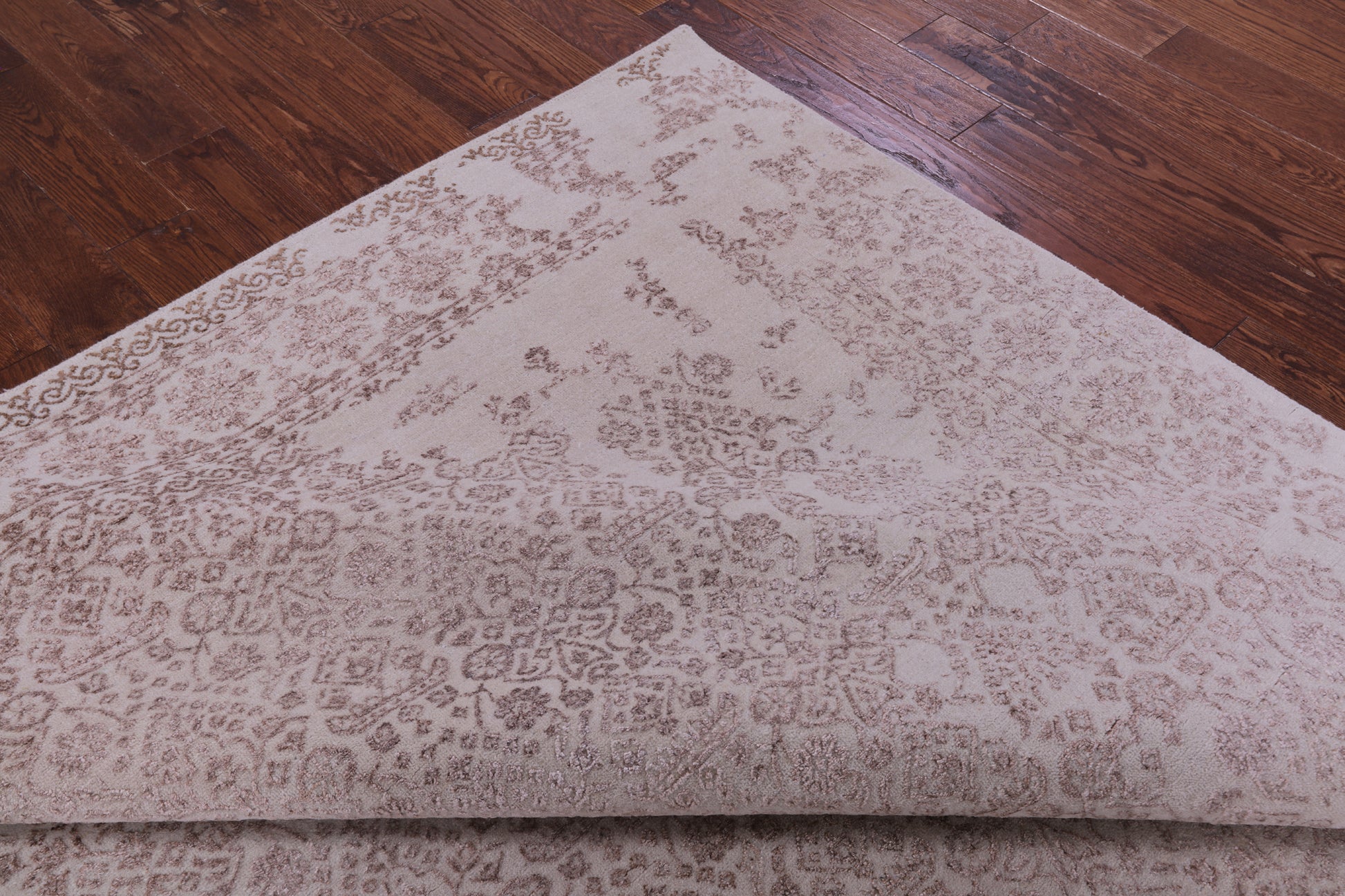 Persian Tabriz Hand Knotted Wool & Silk Rug - 8' 1" X 9' 10" - Golden Nile