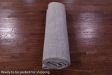 Grey Persian Hand Knotted Wool & Silk Rug - 7' 11" X 9' 10" - Golden Nile