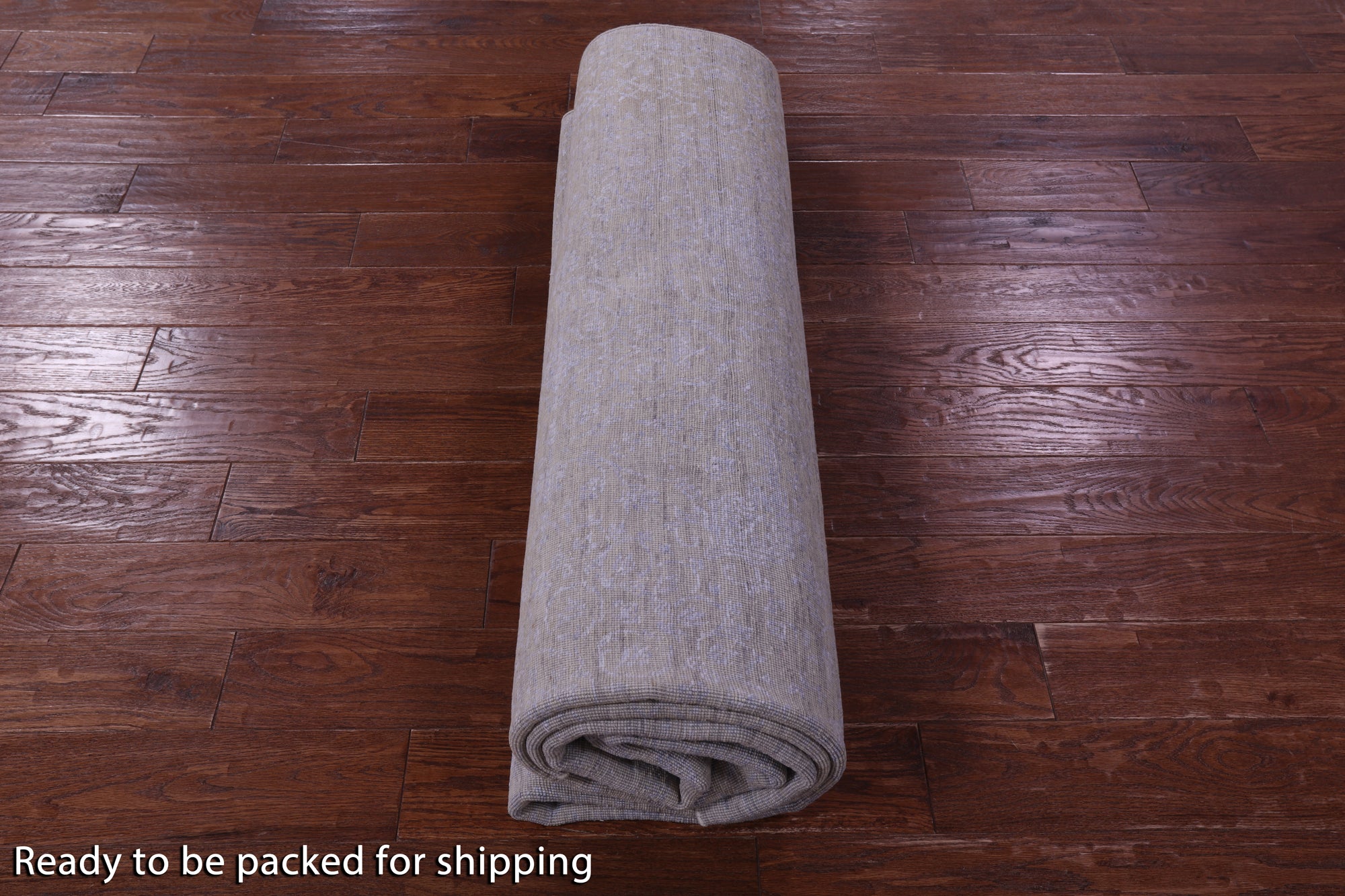 Grey Persian Hand Knotted Wool & Silk Rug - 7' 11" X 9' 10" - Golden Nile
