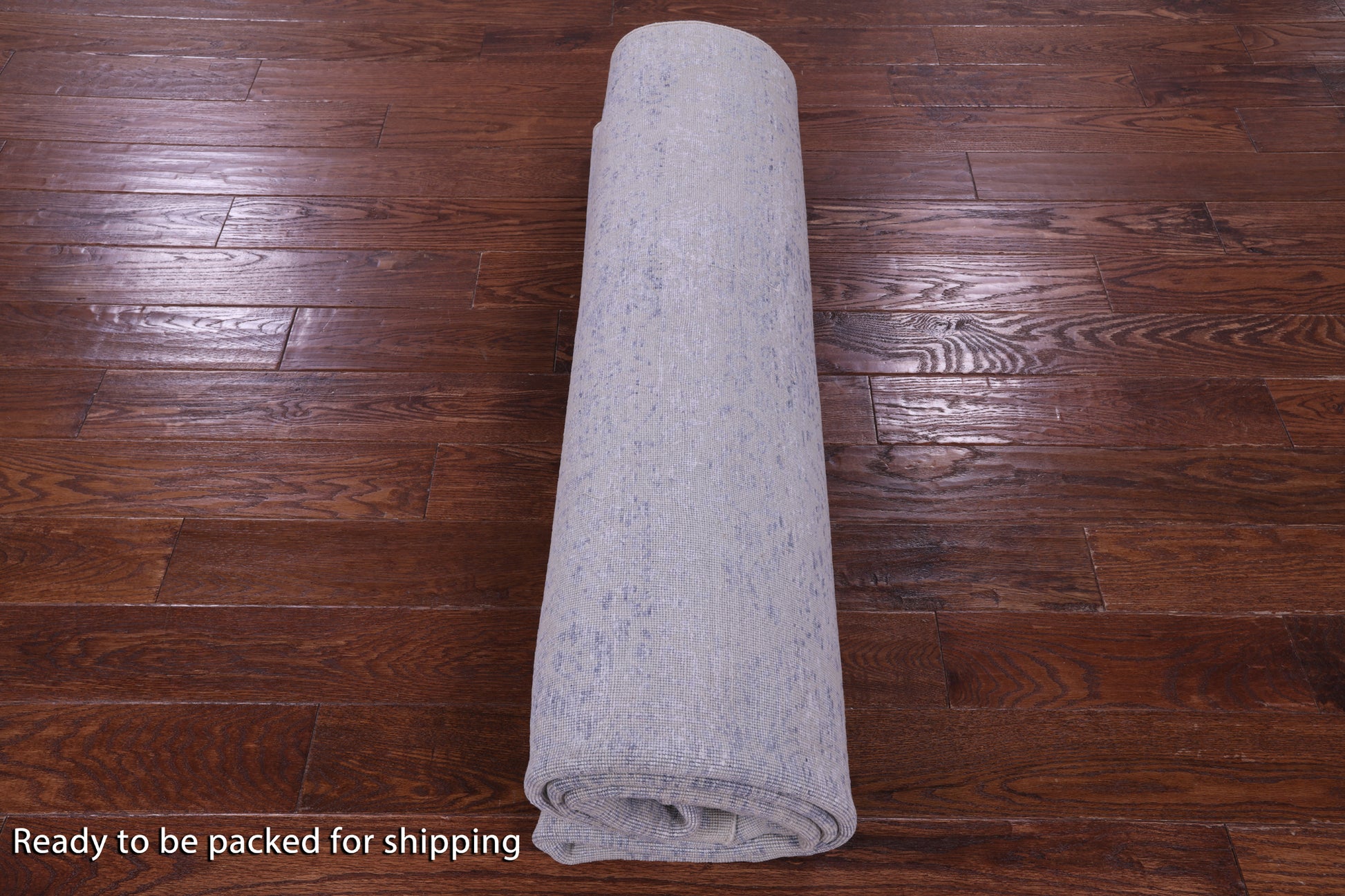Grey Contemporary Hand Knotted Wool & Silk Rug - 7' 10" X 9' 9" - Golden Nile