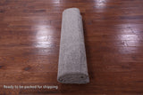 Grey Persian Hand Knotted Wool & Silk Rug - 8' 1" X 9' 11" - Golden Nile