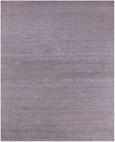 Grey Persian Hand Knotted Wool & Silk Rug - 8' 1" X 9' 11" - Golden Nile