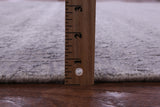 Grey Persian Hand Knotted Wool & Silk Rug - 8' 1" X 9' 11" - Golden Nile