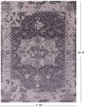 Grey Persian Fine Serapi Hand Knotted Wool Rug - 7' 10" X 10' 5" - Golden Nile