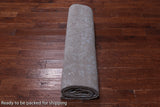 Grey Persian Tabriz Hand Knotted Wool & Silk Rug - 7' 11" X 9' 10"