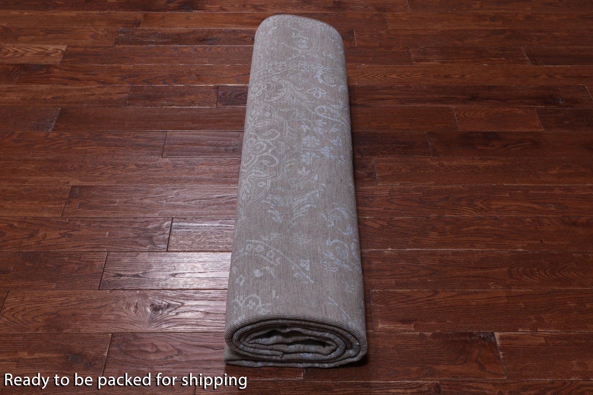 Grey Persian Tabriz Hand Knotted Wool & Silk Rug - 7' 11" X 9' 10"